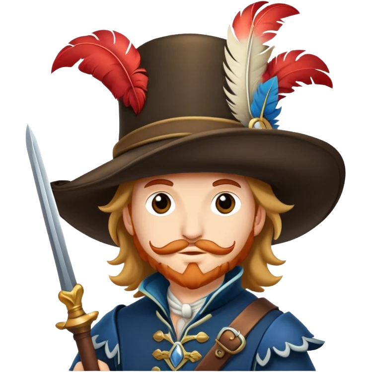 A musketeer emoji