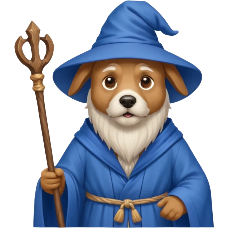 Dog wizard emoji