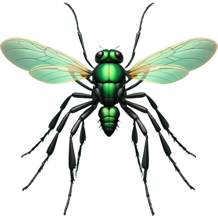 Create a highly polished, 3D game UI–style illustration of a   FLY emoji