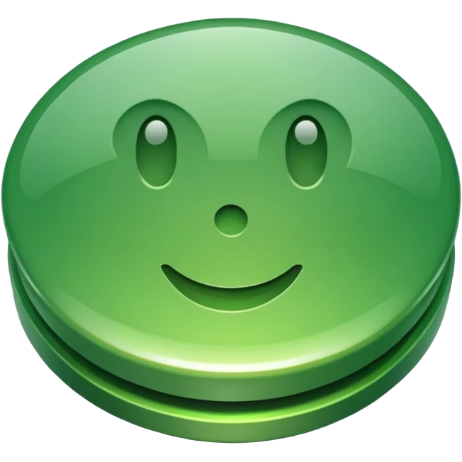 green button uı emoji