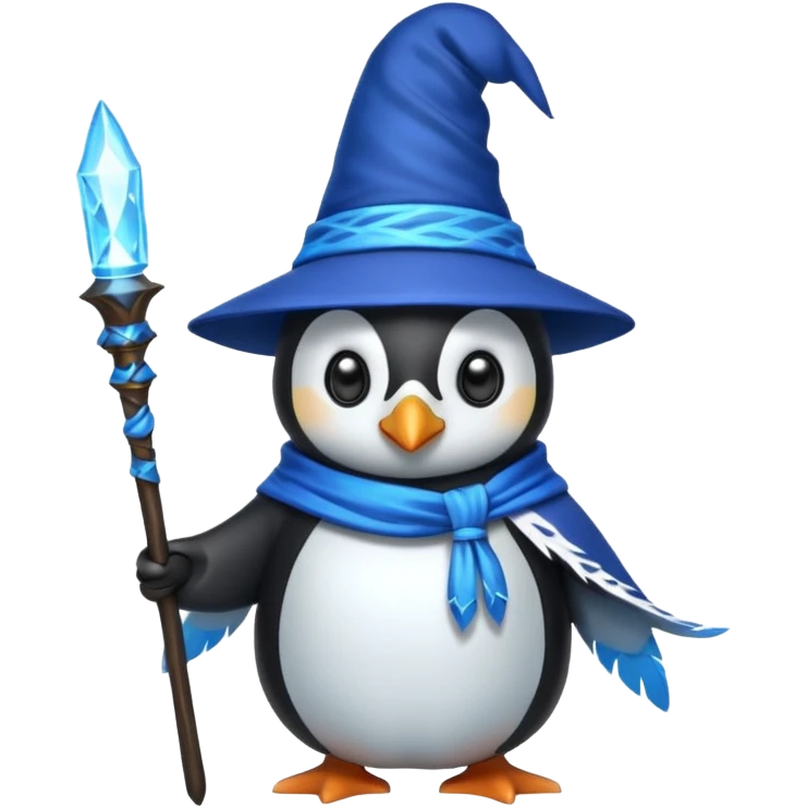 Penguin Wizard emoji