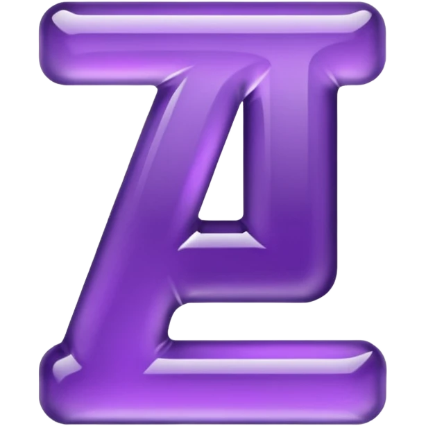 purple letter i emoji