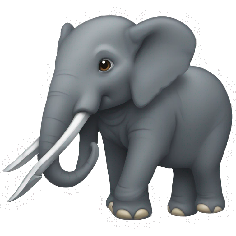 Éléphant samouraï  emoji