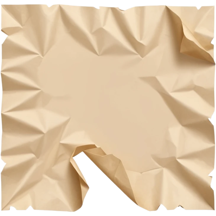 A beige colored piece of draft paper  emoji
