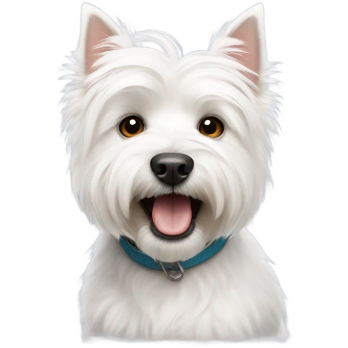 a white westie dog emoji