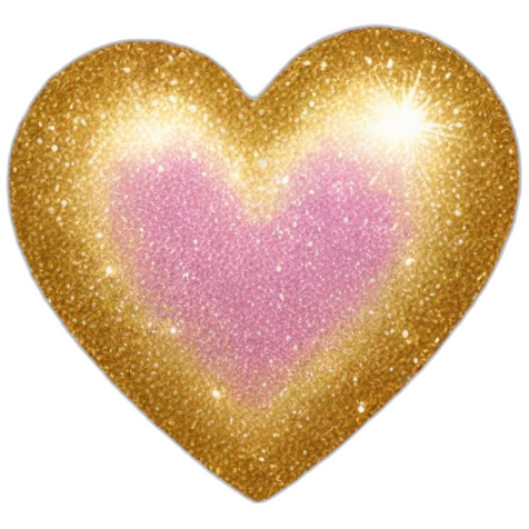 Glitter heart  emoji