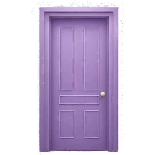 door in ligth purple color emoji