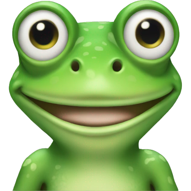 Trans frog emoji