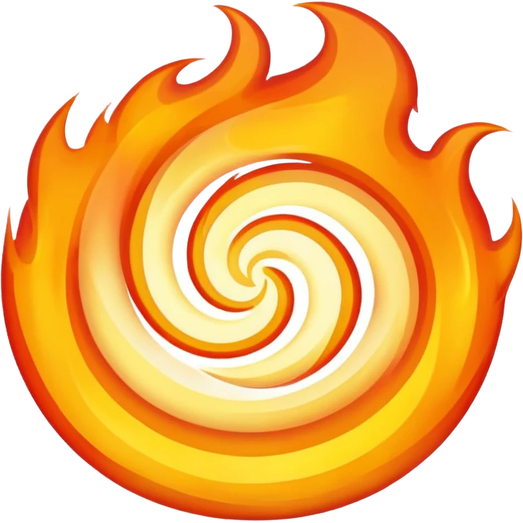 only white color fire emoji