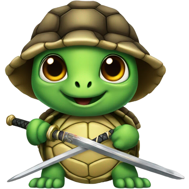 turtle with sword emoji