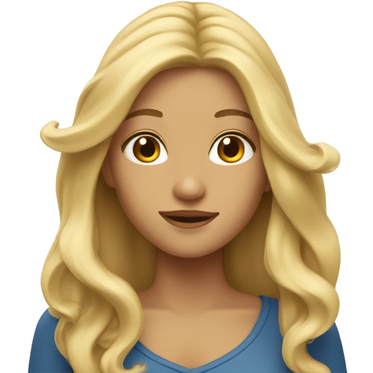 blonde girl emoji