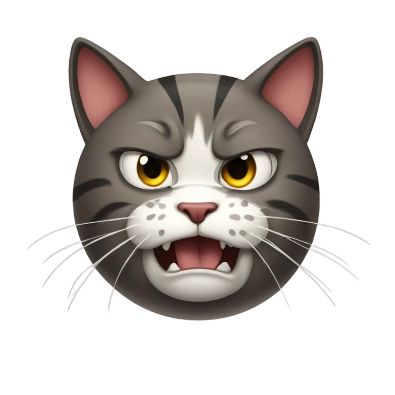 angry cat emoji