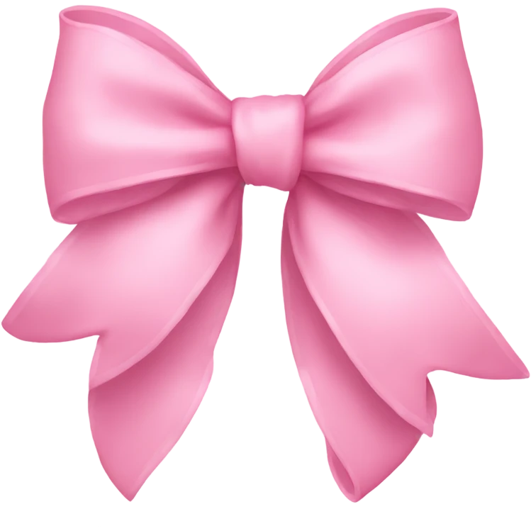 Baby pink bow emoji