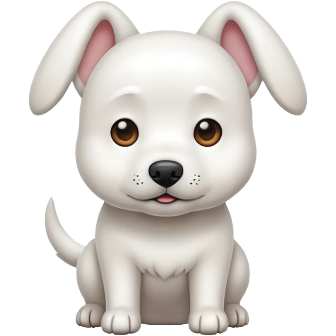 perro blanco  emoji