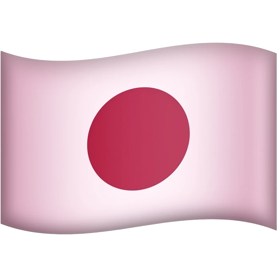 Light Pink Japan flag emoji
