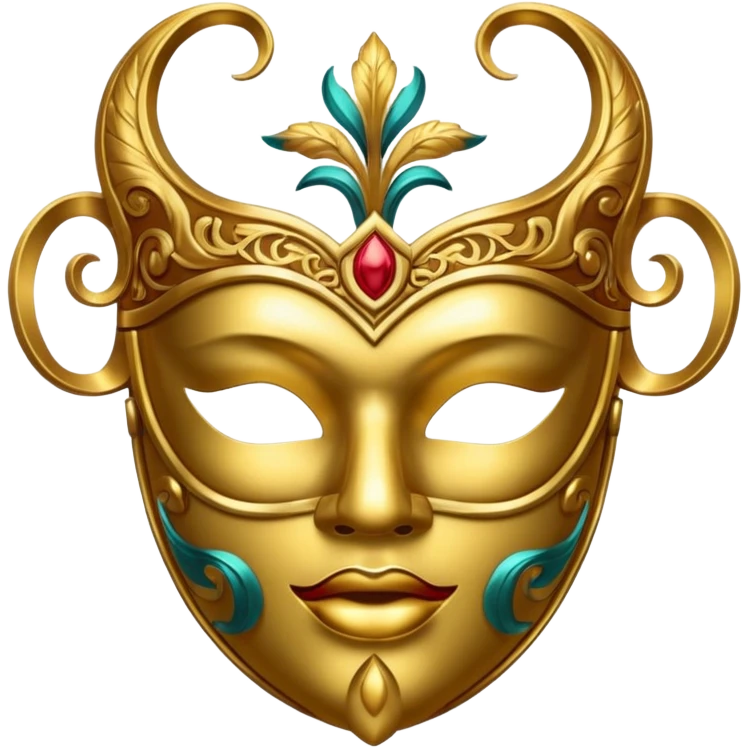 mask gold emoji