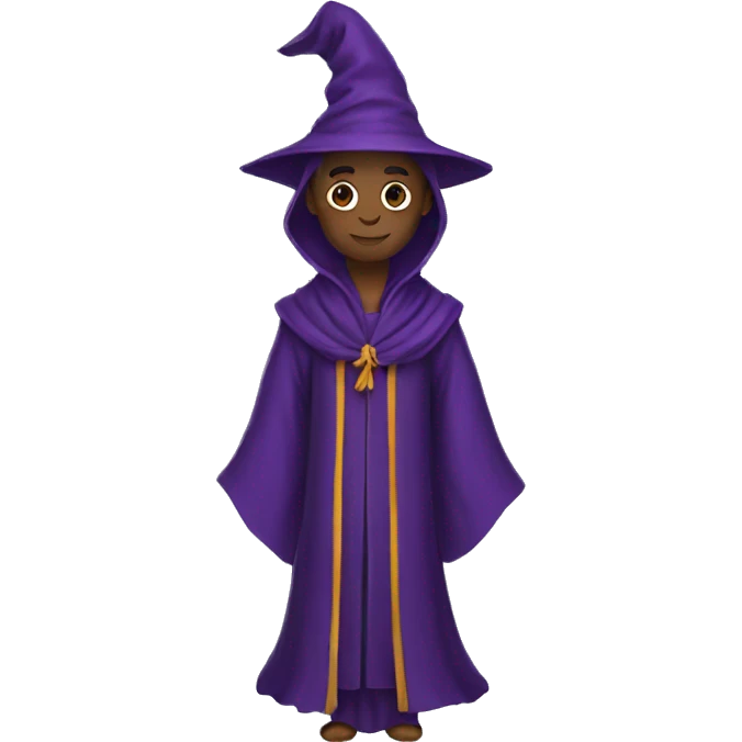 wizard robes without a hood emoji