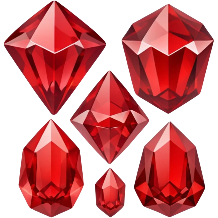 Red crystal group emoji
