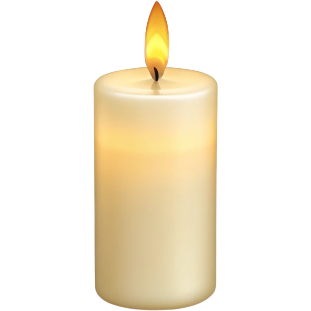 memorial candle with gentle glow emoji