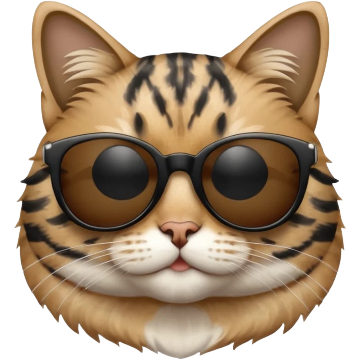 Cat wearing sunglasses emoji