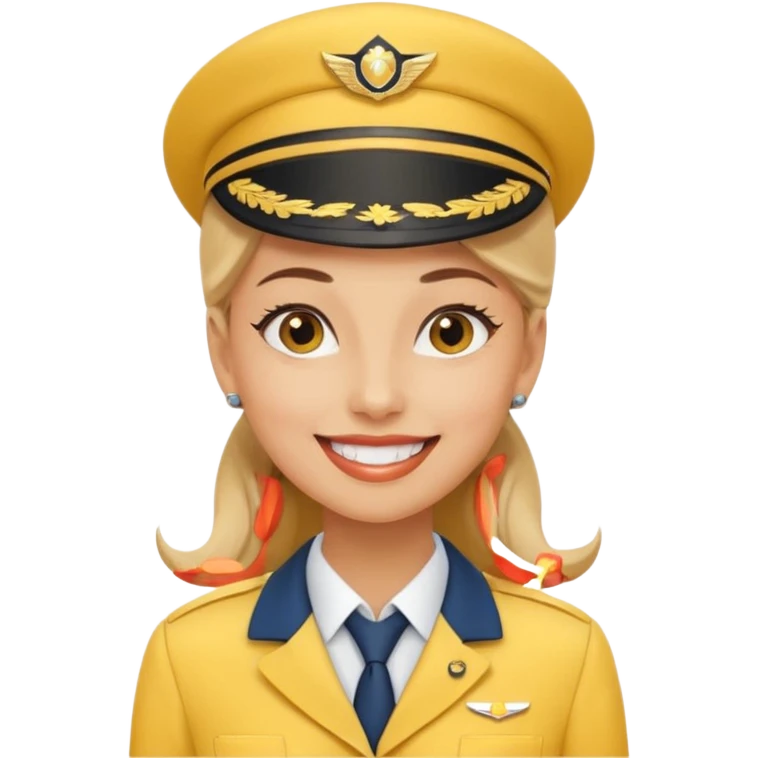 yellow stewardess emoji