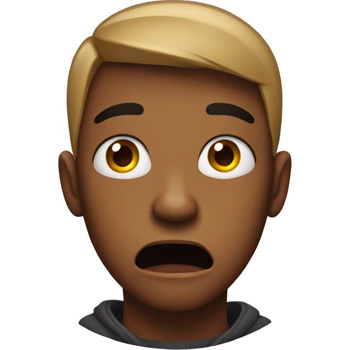 scared teen emoji