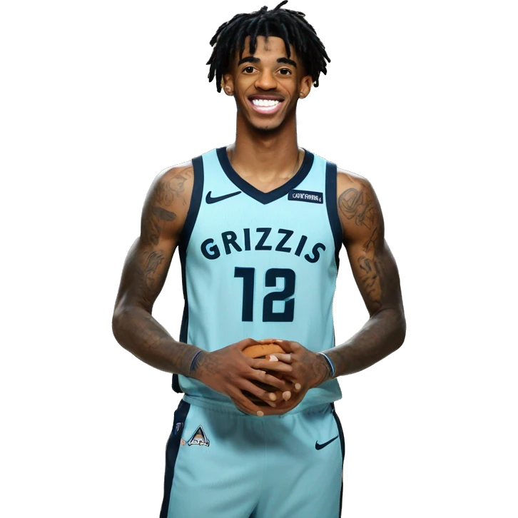 ja morant at memphis grizzlies emoji