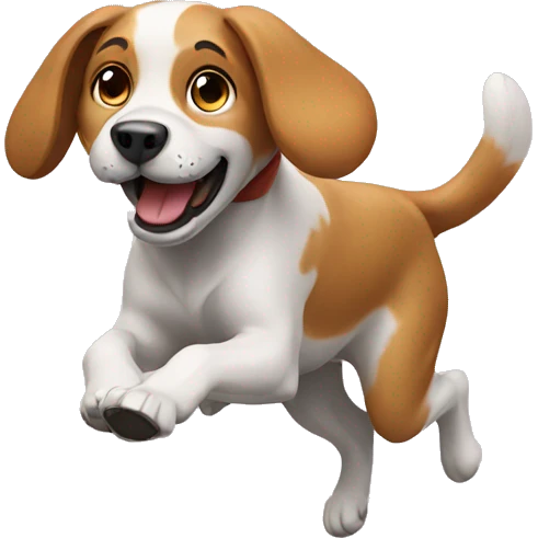 Dog running emoji
