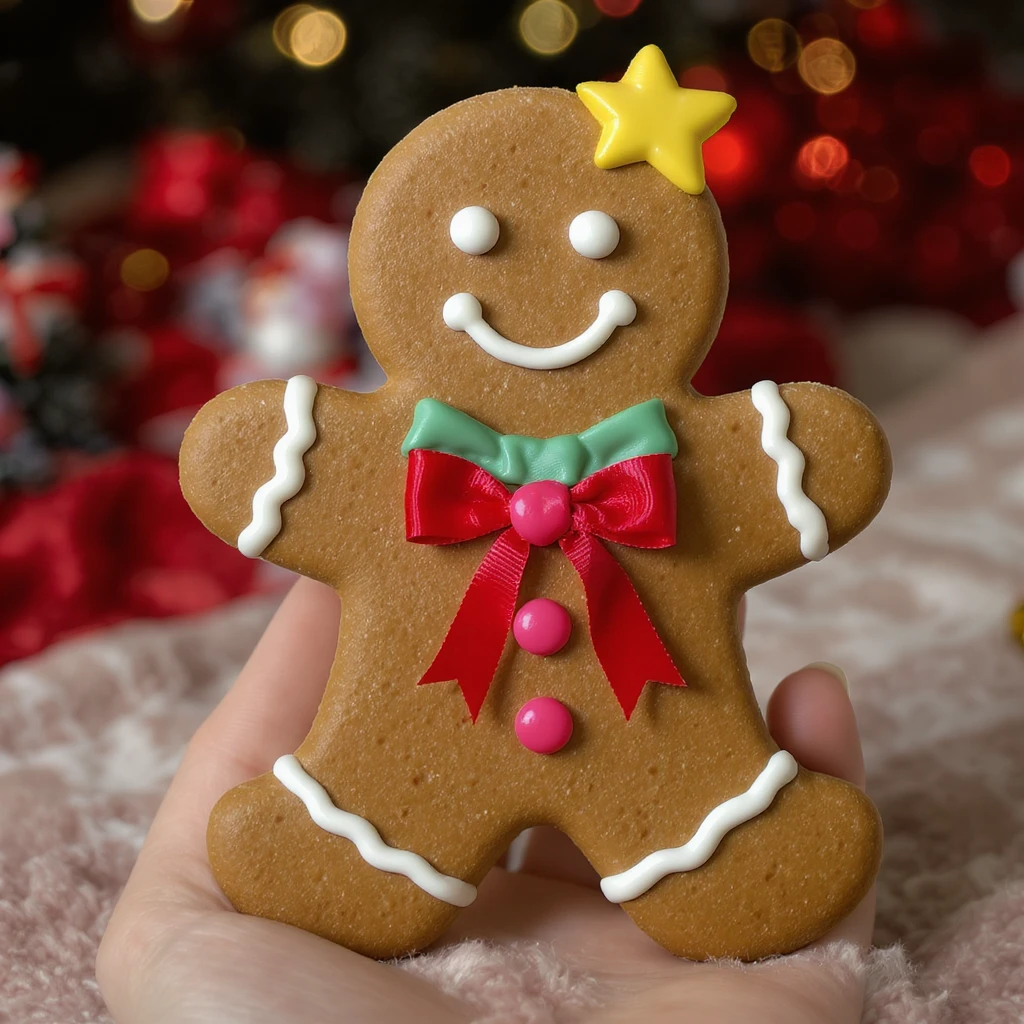 gingerbread man emoji