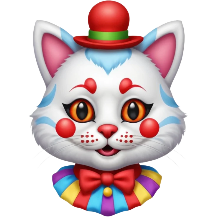 cat clown emoji