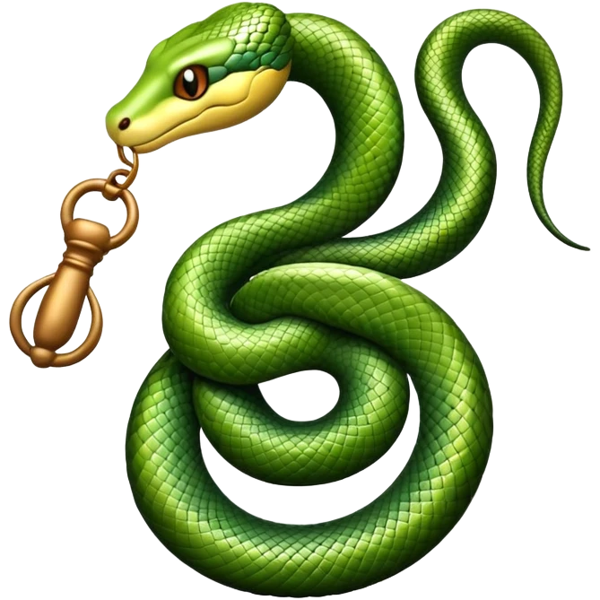 Snake with rattle on its tail emoji