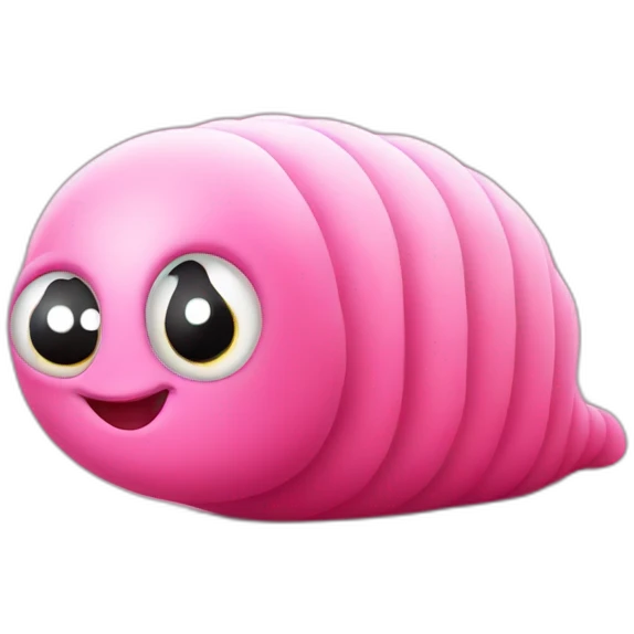 Cute Pink slug emoji