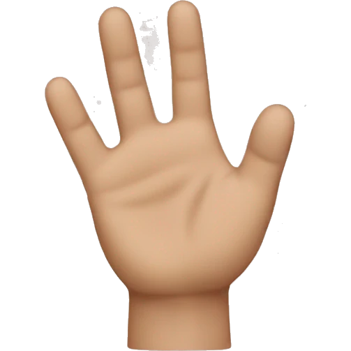 Hand emoji showing the letters W and L emoji