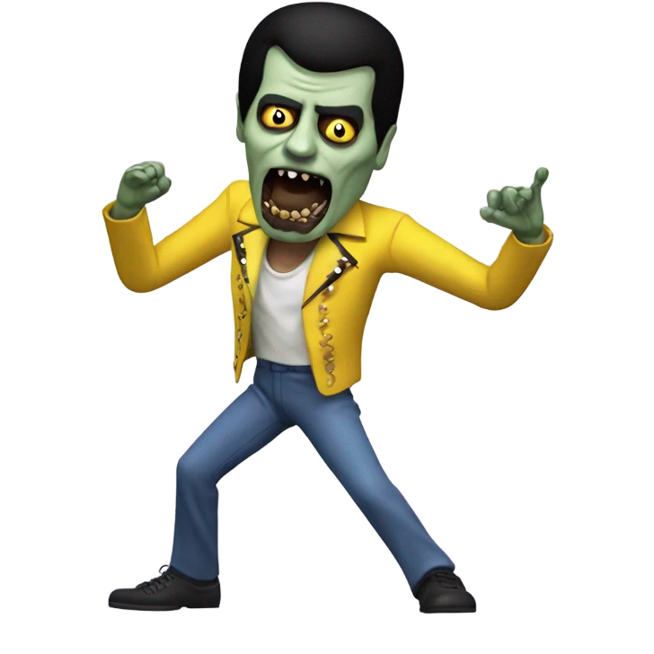 freddie mercury zombie dancing emoji