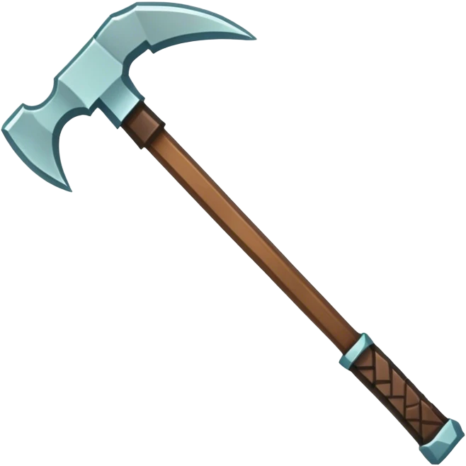 Minecraft pickax emoji
