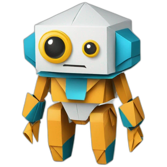 origami robot emoji