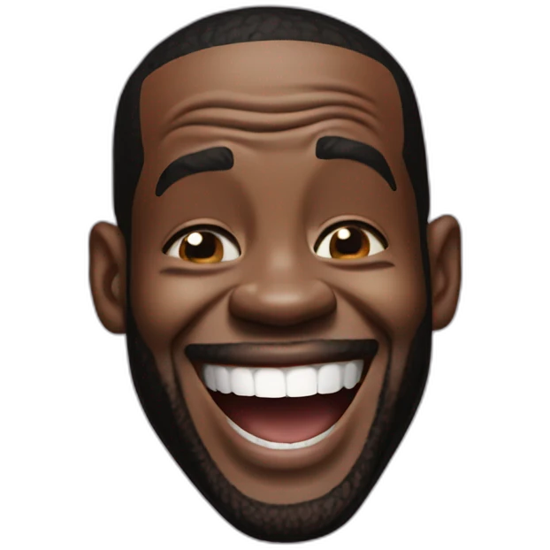 lebron james laughing emoji