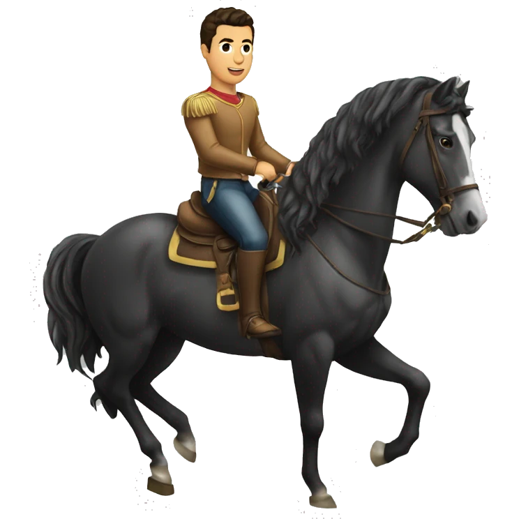 Cristiano sur cheval  emoji