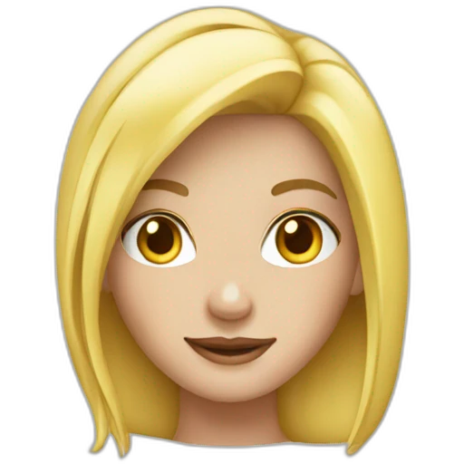 blonde girl cooker emoji
