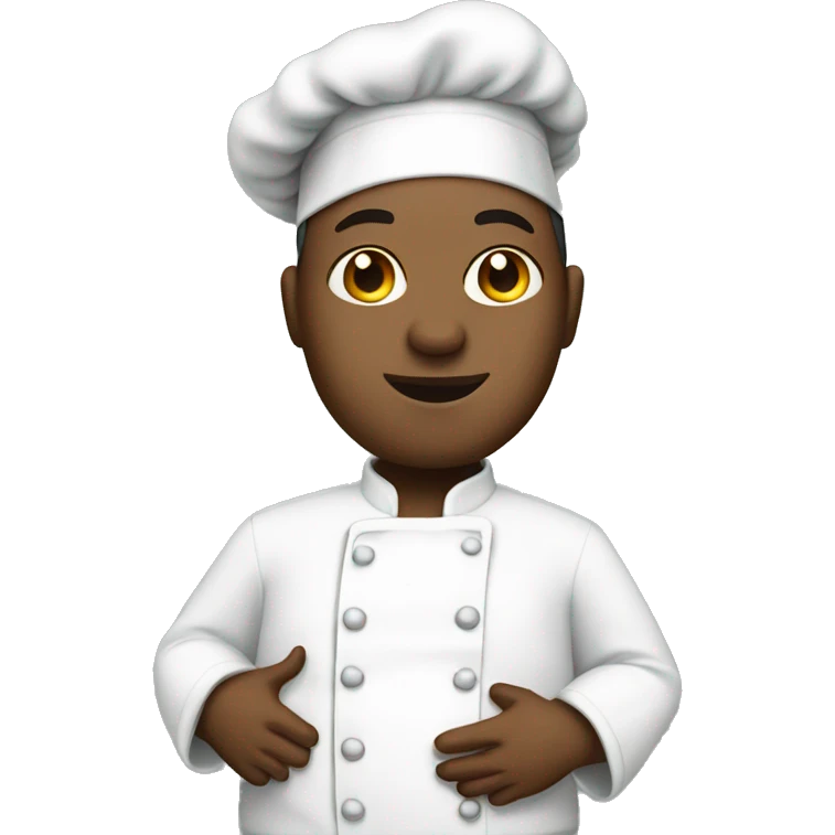 A white chef who is visibly pregnant  emoji