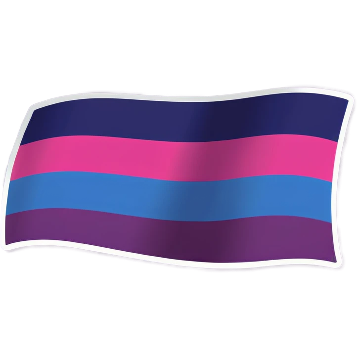 Bisexuell flag emoji