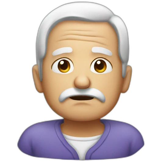 sick old emoji