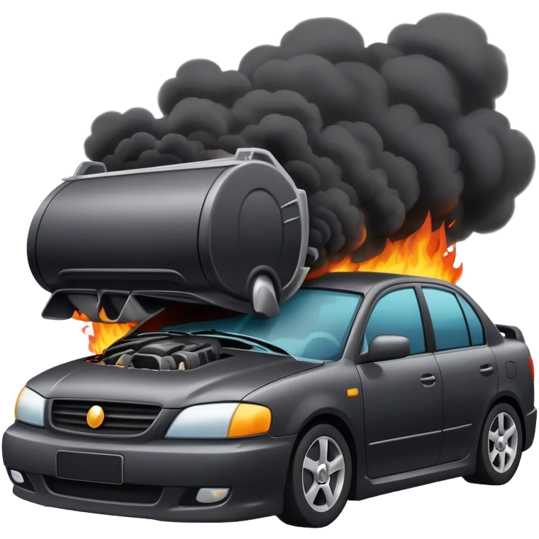 A car crashed  emoji