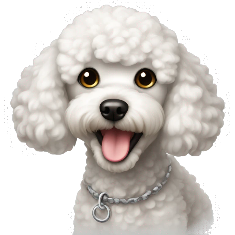 white toy poodle emoji
