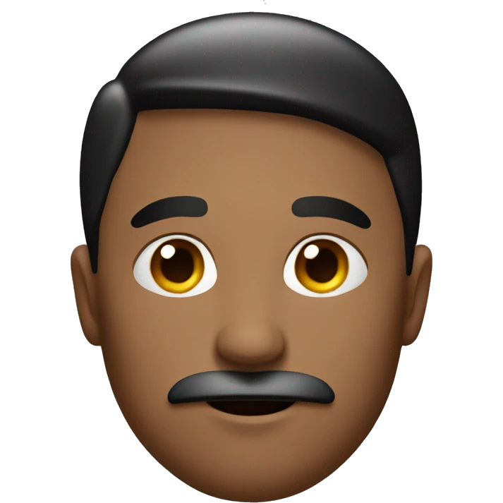 a guy with red cap and wearing black mustache  emoji