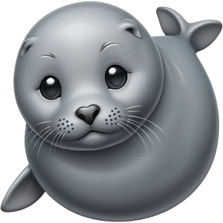 seal with a grey heart emoji