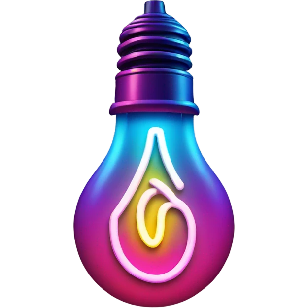 Neon lamp emoji