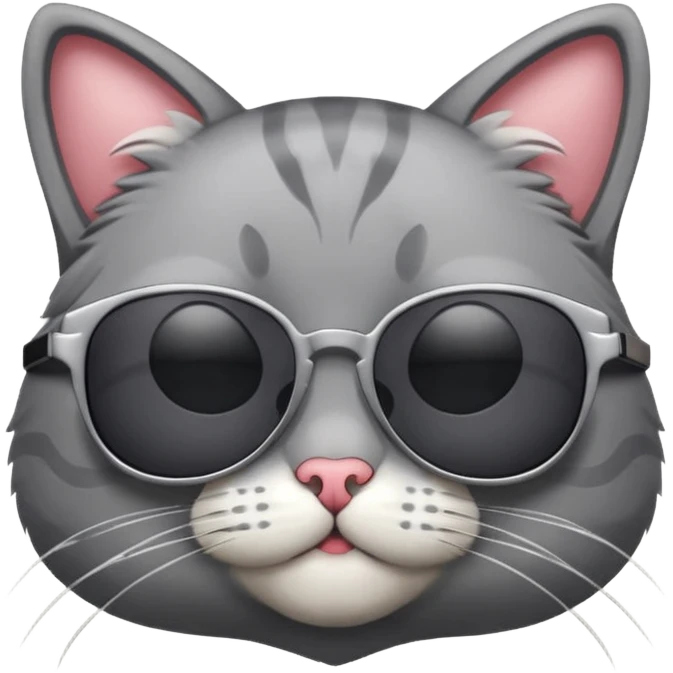 Cat wearing sunglasses emoji