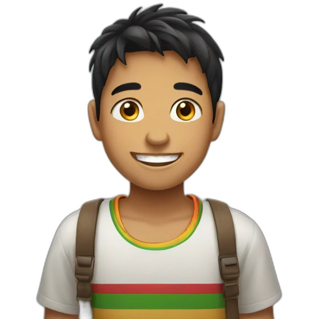 Bolivian boy smilimg emoji