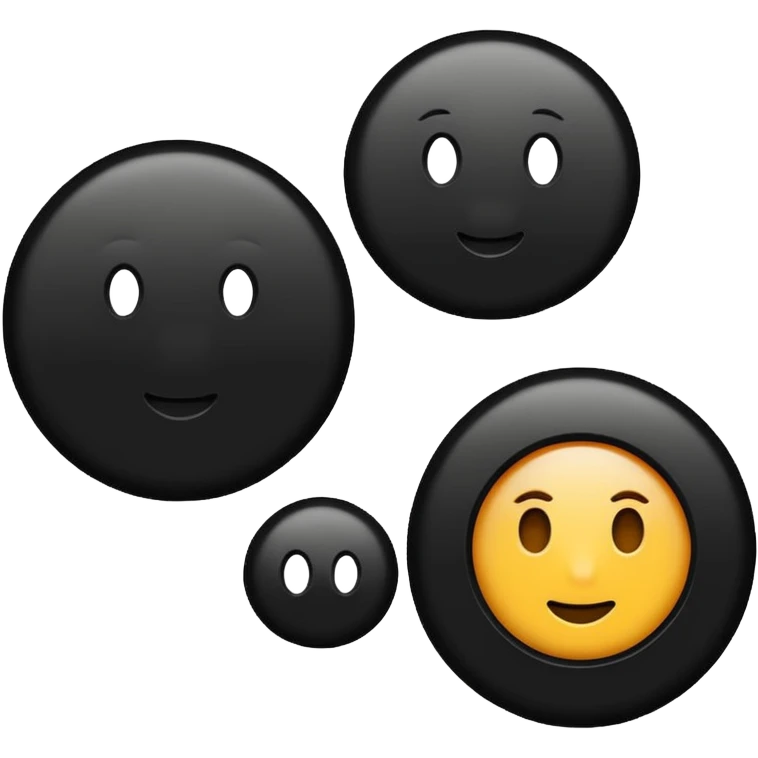 Make to round circles and one long line emoji